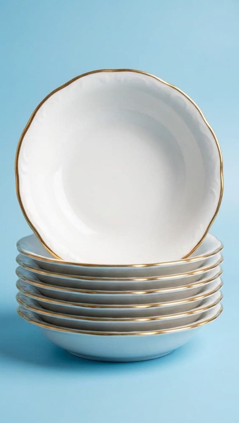 Gold rim kase seti